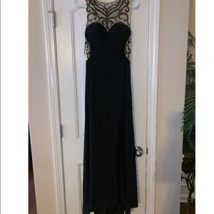 Beaded and simply stunning  black formal dress